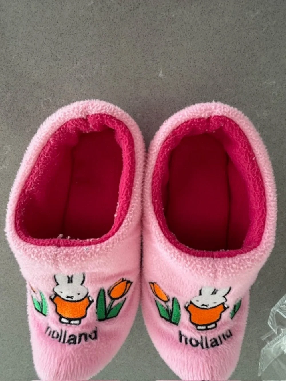Miffy Holland Tulips Clog Soft Pink Slippers USA Little Kid 10-13 Good Condition